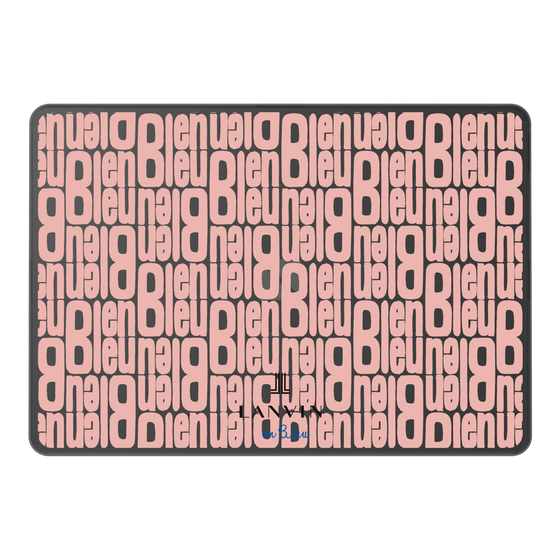 LAVIE SOL着せ替えケース［ LANVIN en Bleu - Logo Pattern - Pink ］