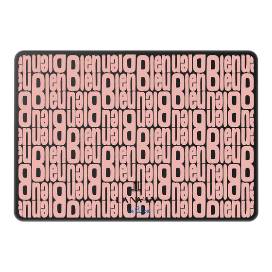 LAVIE SOL着せ替えケース［ LANVIN en Bleu - Logo Pattern - Pink ］