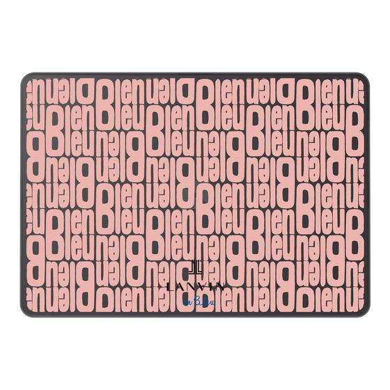 LAVIE SOL着せ替えケース［ LANVIN en Bleu - Logo Pattern - Pink ］