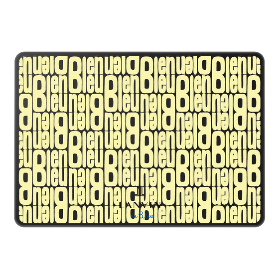 LAVIE SOL着せ替えケース［ LANVIN en Bleu - Logo Pattern - Yellow ］