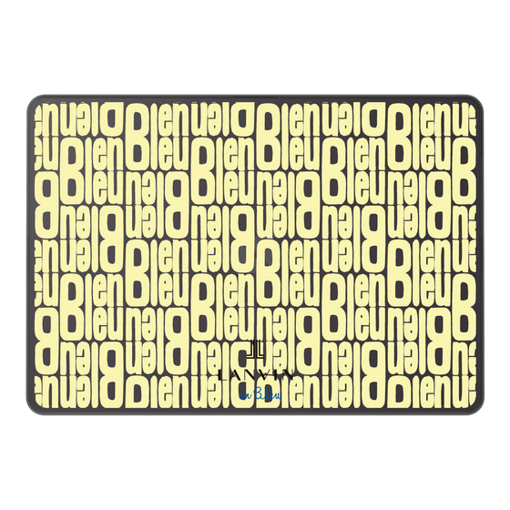 LAVIE SOL着せ替えケース［ LANVIN en Bleu - Logo Pattern - Yellow ］
