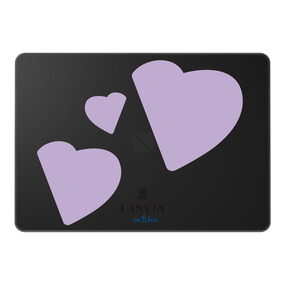 LAVIE SOL着せ替えケース［ LANVIN en Bleu Hearts Purple - ランバン ハート パープル ］