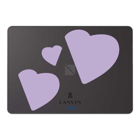 LAVIE SOL着せ替えケース［ LANVIN en Bleu Hearts Purple - ランバン ハート パープル ］