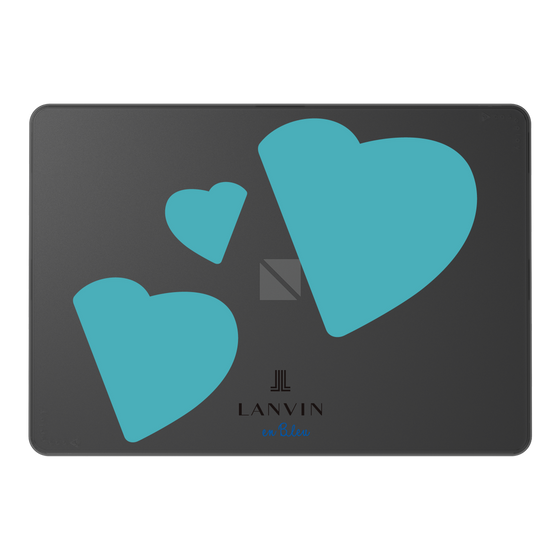 LAVIE SOL着せ替えケース［ LANVIN en Bleu Hearts Blue - ランバン ハート ブルー ］