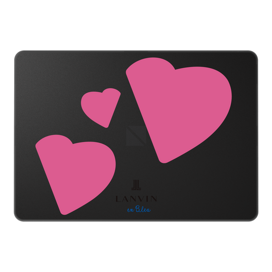 LAVIE SOL着せ替えケース［ LANVIN en Bleu Hearts Pink - ランバン ハート ピンク ］