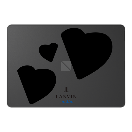 LAVIE SOL着せ替えケース［ LANVIN en Bleu Hearts Black - ランバン ハート ブラック ］