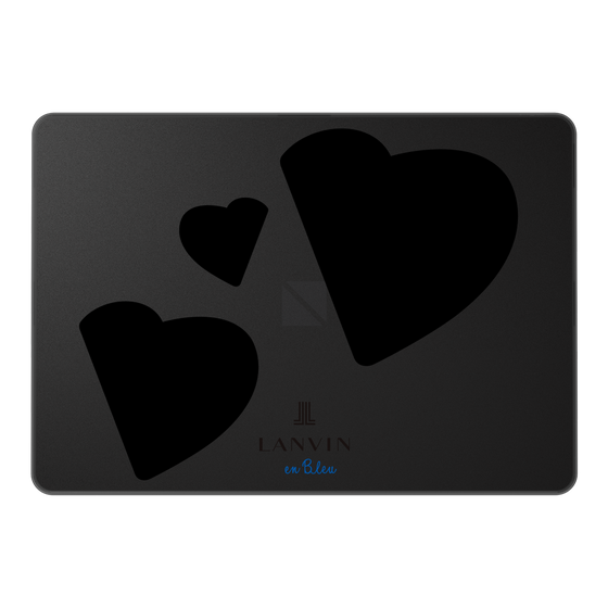 LAVIE SOL着せ替えケース［ LANVIN en Bleu Hearts Black - ランバン ハート ブラック ］
