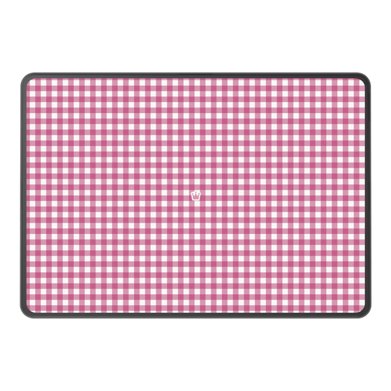 LAVIE SOL着せ替えケース［ Checkered Pink - ギンガムチェック ピンク ］