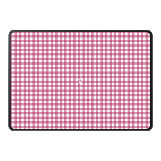 LAVIE SOL着せ替えケース［ Checkered Pink - ギンガムチェック ピンク ］