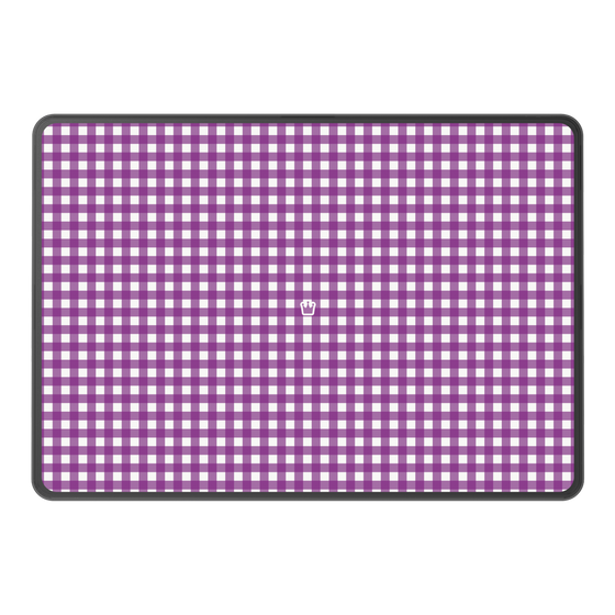 LAVIE SOL着せ替えケース［ Checkered Purple - ギンガムチェック パープル ］