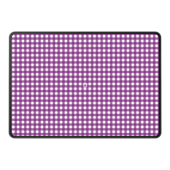 LAVIE SOL着せ替えケース［ Checkered Purple - ギンガムチェック パープル ］