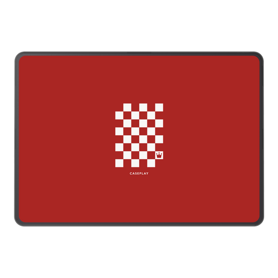 LAVIE SOL着せ替えケース［ Racing checkered flag Red - レーシングチェッカーフラッグ レッド ］