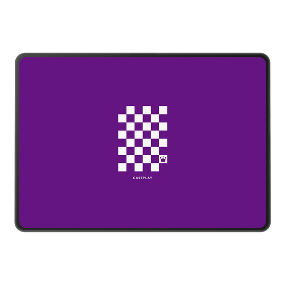 LAVIE SOL着せ替えケース［ Racing checkered flag Purple - レーシングチェッカーフラッグ パープル ］