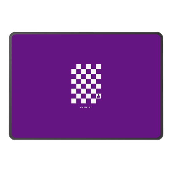 LAVIE SOL着せ替えケース［ Racing checkered flag Purple - レーシングチェッカーフラッグ パープル ］