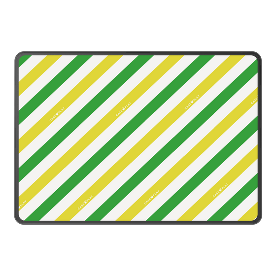 LAVIE SOL着せ替えケース［ Big Stripe - Green × Yellow ］