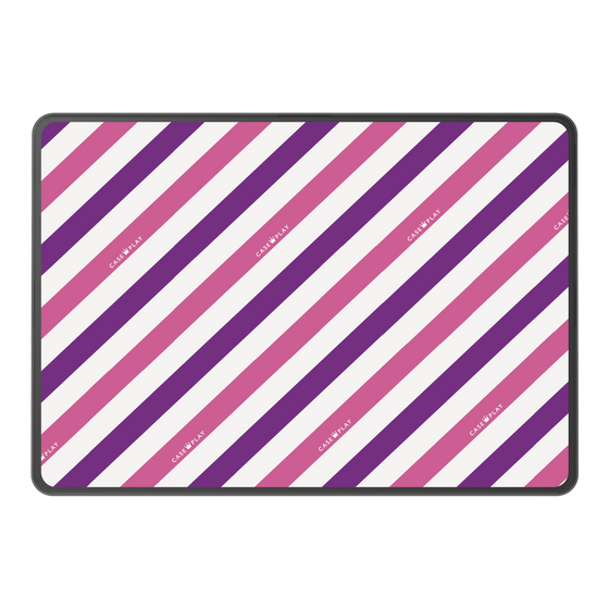 LAVIE SOL着せ替えケース［ Big Stripe - Purple × Pink ］