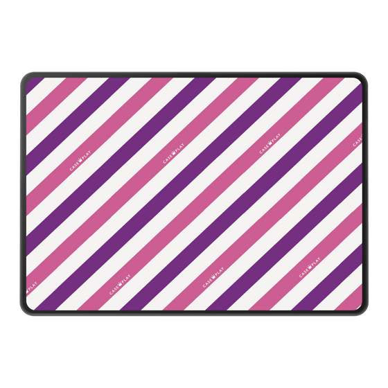 LAVIE SOL着せ替えケース［ Big Stripe - Purple × Pink ］