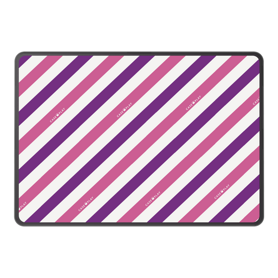 LAVIE SOL着せ替えケース［ Big Stripe - Purple × Pink ］