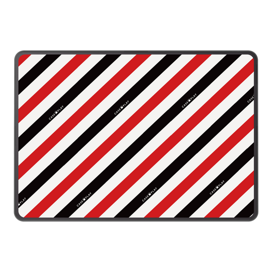 LAVIE SOL着せ替えケース［ Big Stripe - Red × Black ］