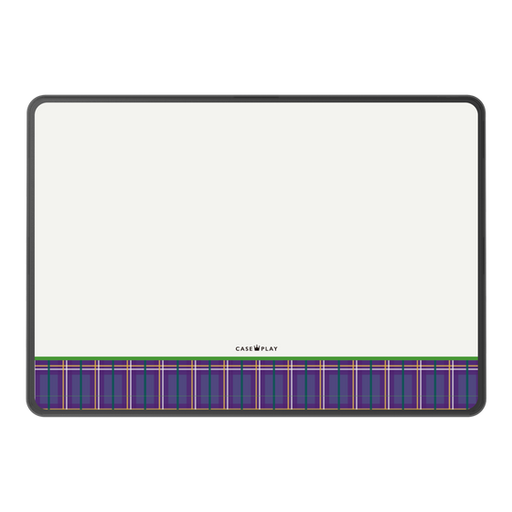 LAVIE SOL着せ替えケース［ CASEPLAY Tartan Check - Purple ］