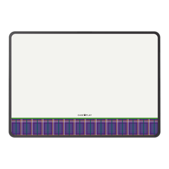 LAVIE SOL着せ替えケース［ CASEPLAY Tartan Check - Purple ］