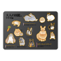 LAVIE SOL着せ替えケース［ 大人の図鑑 - ウサギ編 ］