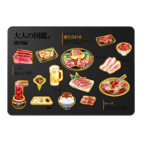 LAVIE SOL着せ替えケース［ 大人の図鑑 - 焼肉編 ］