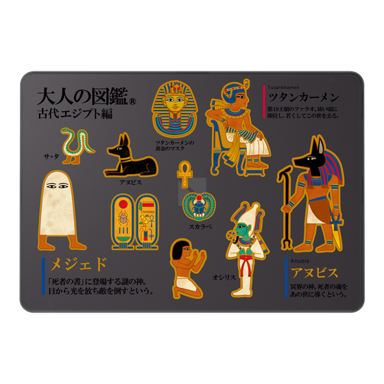 LAVIE SOL着せ替えケース［ 大人の図鑑 - 古代エジプト編 ］