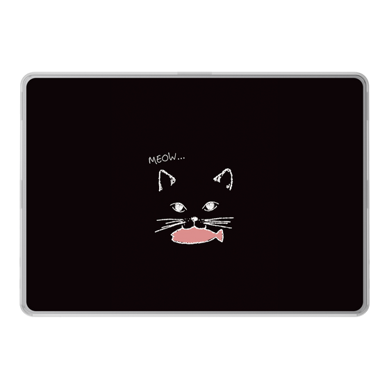 LAVIE SOL着せ替えケース［ 食いしん坊なねこ - Black ］