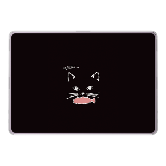 LAVIE SOL着せ替えケース［ 食いしん坊なねこ - Black ］