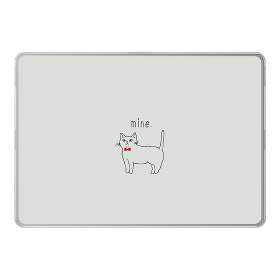LAVIE SOL着せ替えケース［ 蝶ネクタイねこ - White ］