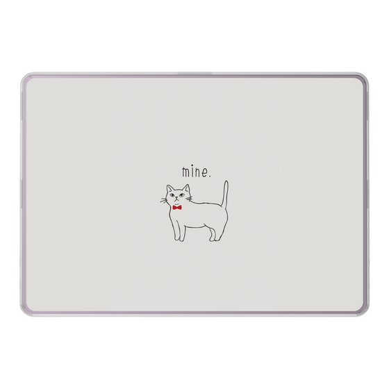 LAVIE SOL着せ替えケース［ 蝶ネクタイねこ - White ］