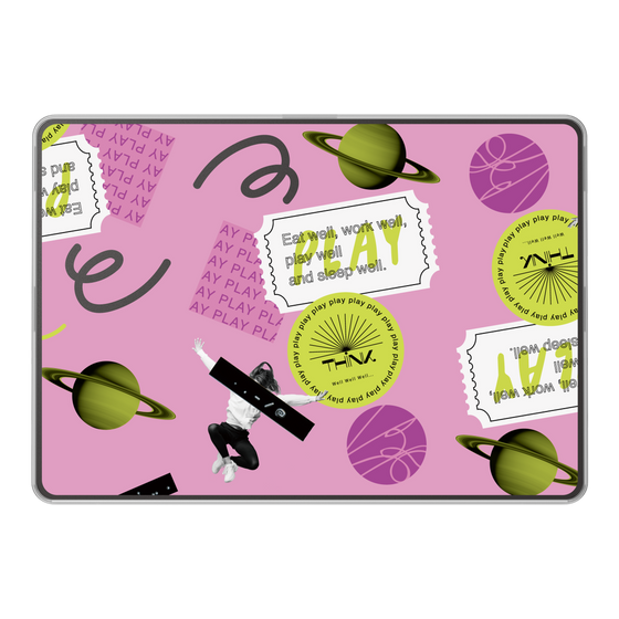 LAVIE SOL着せ替えケース［ Playful sticker - Dusty Pink ］