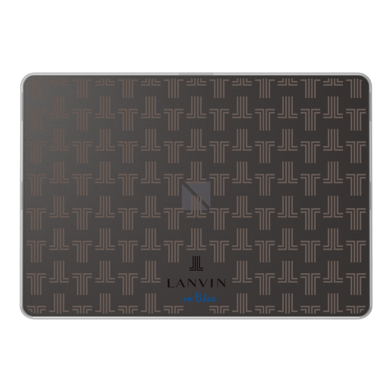 LAVIE SOL着せ替えケース［ LANVIN en Bleu - Monogram - Black ］