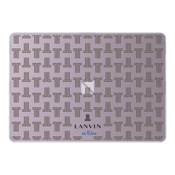 LAVIE SOL着せ替えケース［ LANVIN en Bleu - Monogram - Black ］