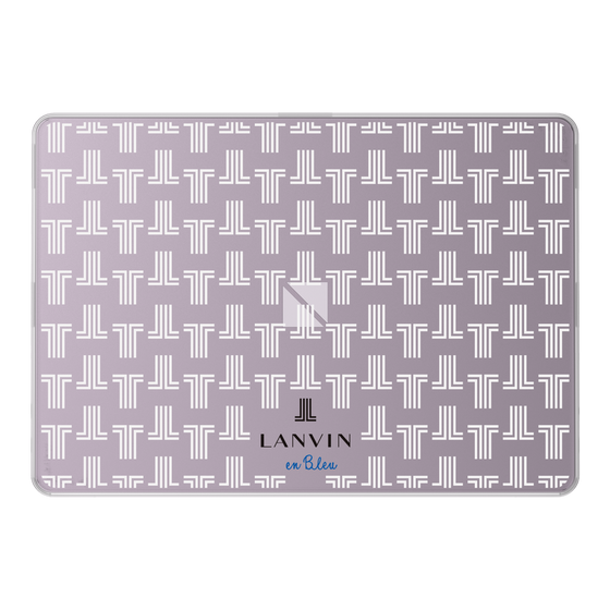 LAVIE SOL着せ替えケース［ LANVIN en Bleu - Monogram - White ］