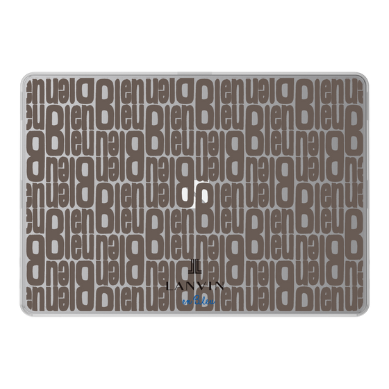 LAVIE SOL着せ替えケース［ LANVIN en Bleu - Logo Pattern - Black ］