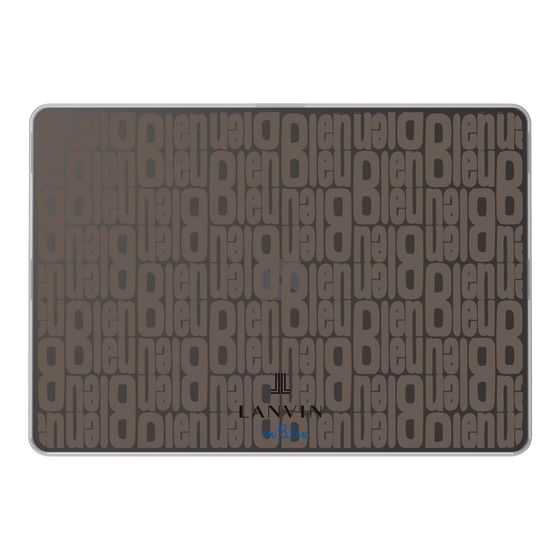 LAVIE SOL着せ替えケース［ LANVIN en Bleu - Logo Pattern - Black ］