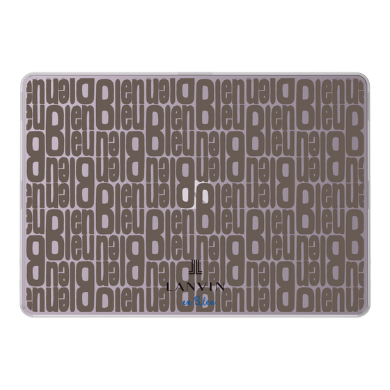 LAVIE SOL着せ替えケース［ LANVIN en Bleu - Logo Pattern - Black ］