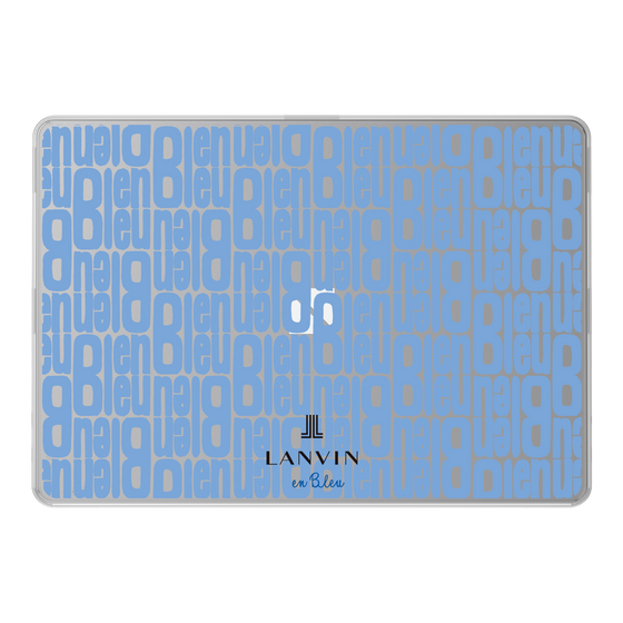 LAVIE SOL着せ替えケース［ LANVIN en Bleu - Logo Pattern - Blue ］