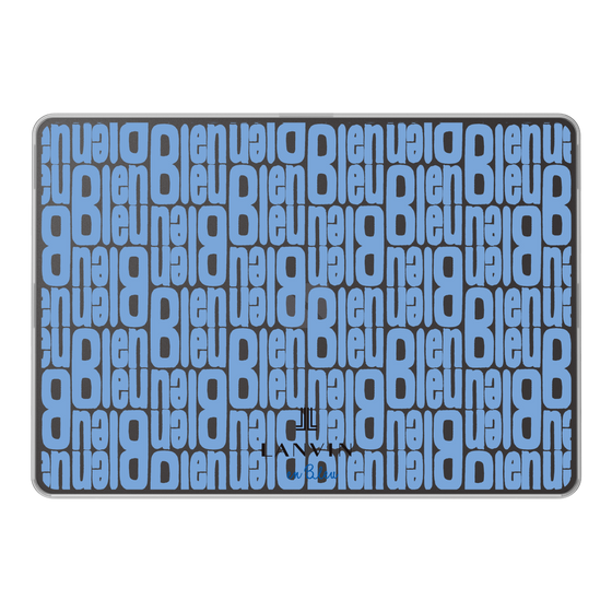LAVIE SOL着せ替えケース［ LANVIN en Bleu - Logo Pattern - Blue ］