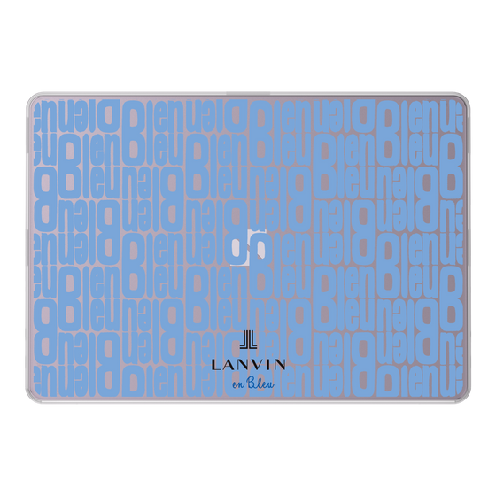 LAVIE SOL着せ替えケース［ LANVIN en Bleu - Logo Pattern - Blue ］