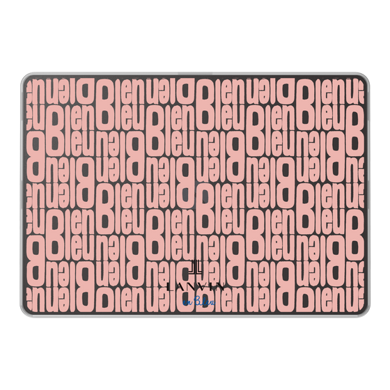 LAVIE SOL着せ替えケース［ LANVIN en Bleu - Logo Pattern - Pink ］