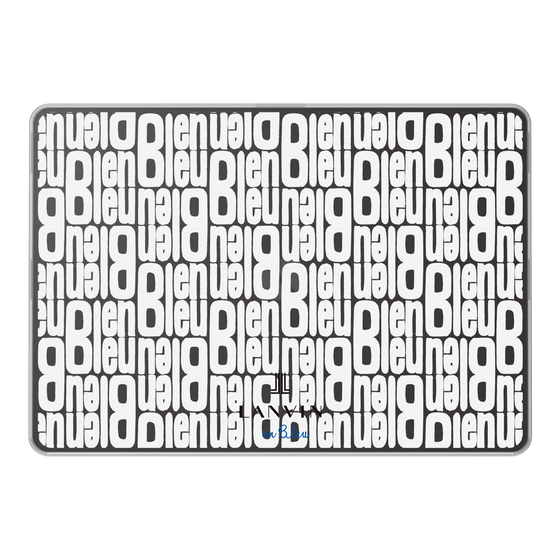 LAVIE SOL着せ替えケース［ LANVIN en Bleu - Logo Pattern - White ］