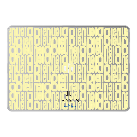LAVIE SOL着せ替えケース［ LANVIN en Bleu - Logo Pattern - Yellow ］