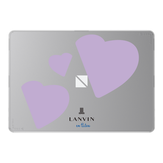 LAVIE SOL着せ替えケース［ LANVIN en Bleu Hearts Purple - ランバン ハート パープル ］