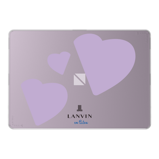 LAVIE SOL着せ替えケース［ LANVIN en Bleu Hearts Purple - ランバン ハート パープル ］