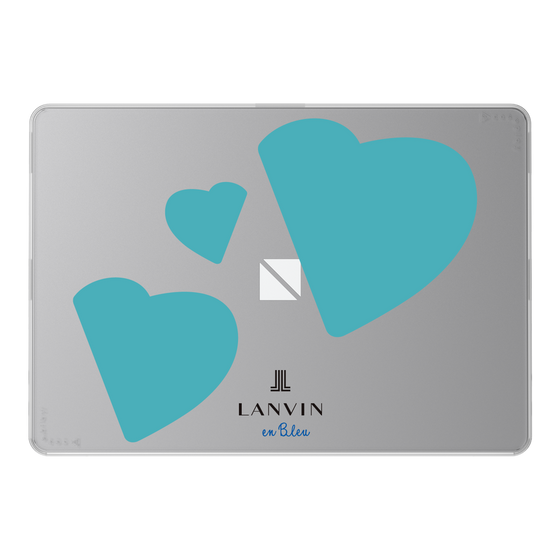 LAVIE SOL着せ替えケース［ LANVIN en Bleu Hearts Blue - ランバン ハート ブルー ］