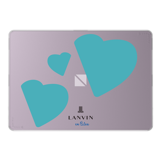LAVIE SOL着せ替えケース［ LANVIN en Bleu Hearts Blue - ランバン ハート ブルー ］