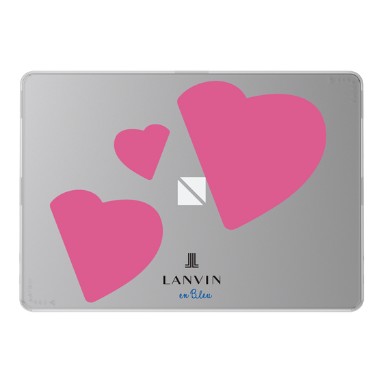LAVIE SOL着せ替えケース［ LANVIN en Bleu Hearts Pink - ランバン ハート ピンク ］